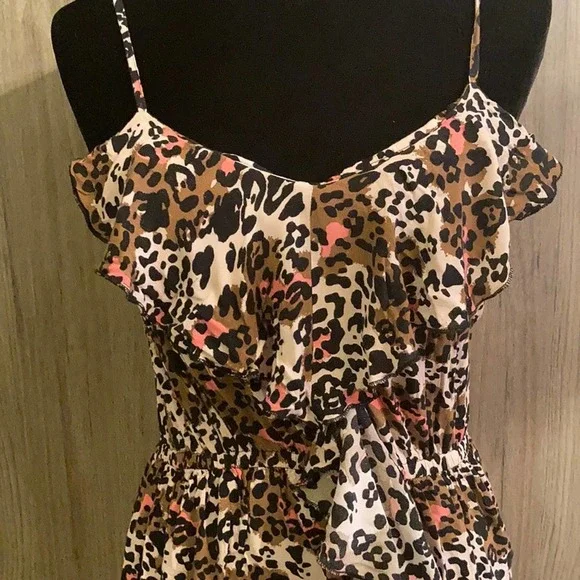 Leopard Print Mini Dress - Picture 2 of 9